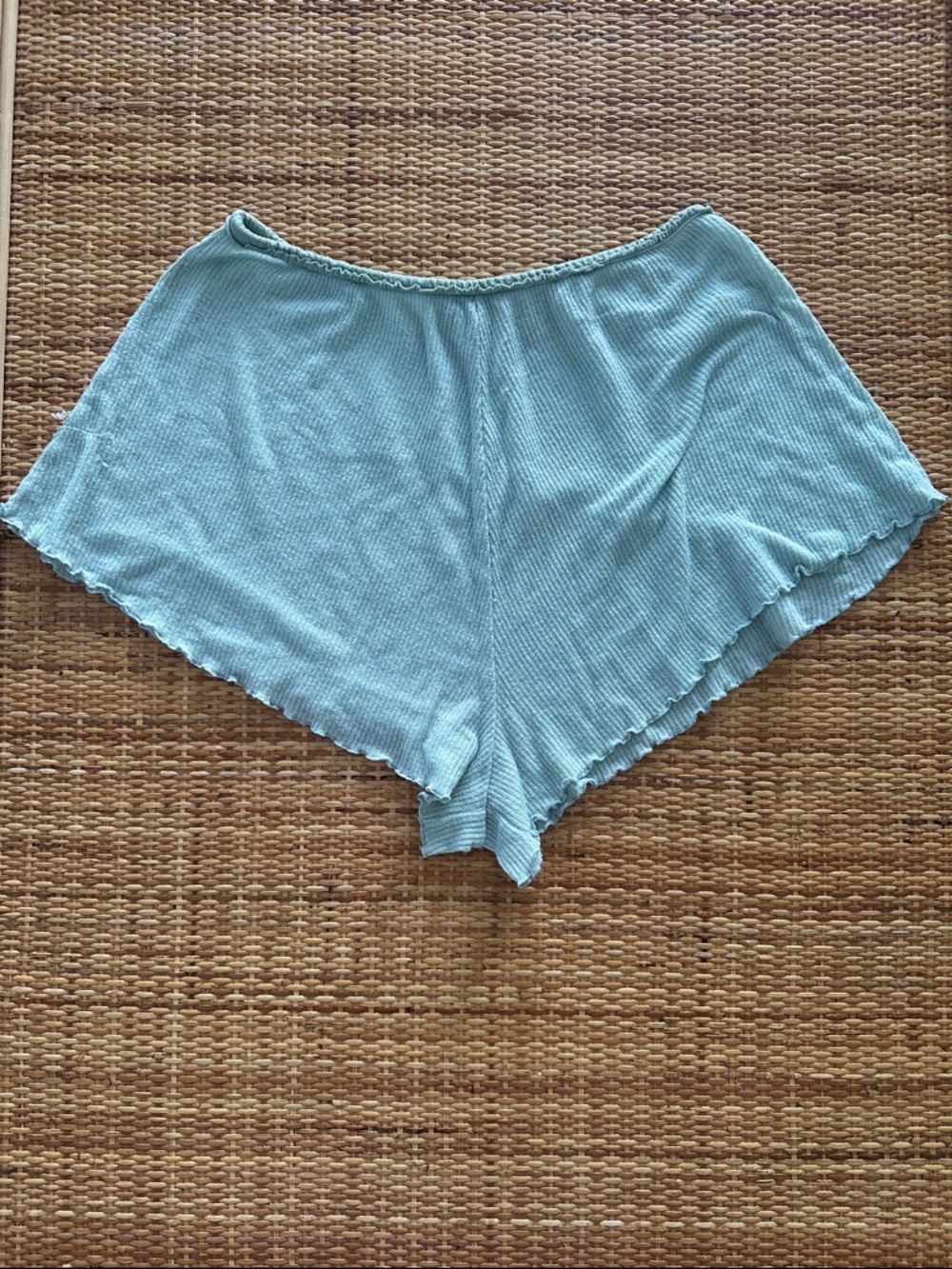 Urban Outfitters Seafoam Ribbed Lounge Shorts
